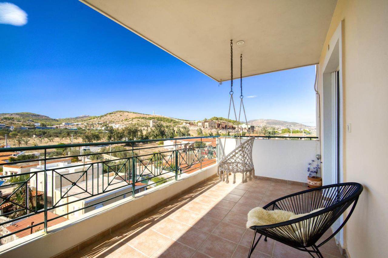 Sea & Mountain Apartment Close To Port And City Lavrion Ngoại thất bức ảnh