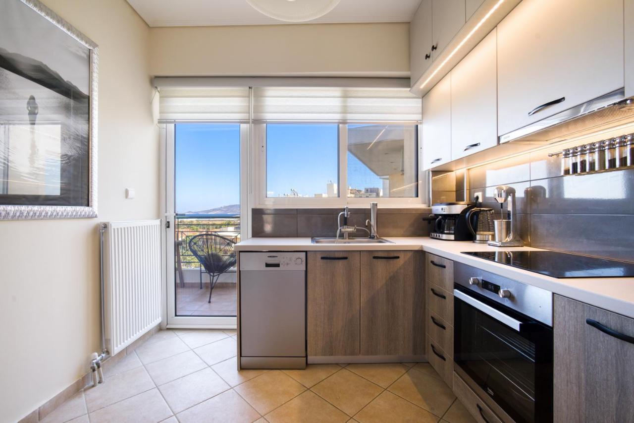 Sea & Mountain Apartment Close To Port And City Lavrion Ngoại thất bức ảnh