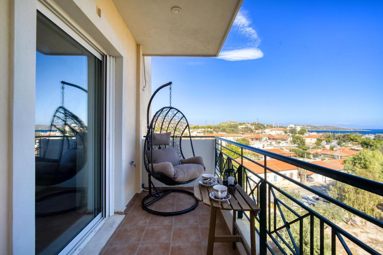 Sea & Mountain Apartment Close To Port And City Lavrion Ngoại thất bức ảnh