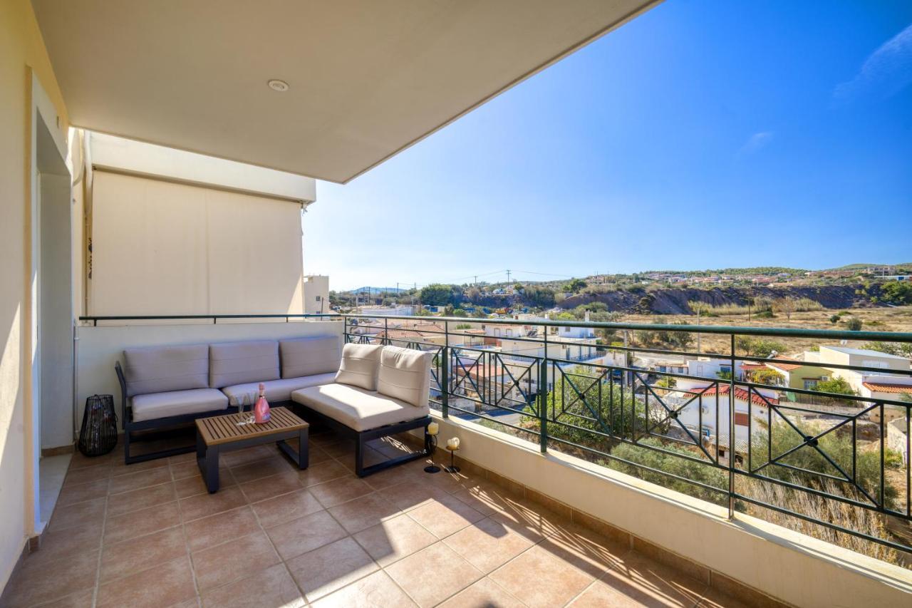 Sea & Mountain Apartment Close To Port And City Lavrion Ngoại thất bức ảnh